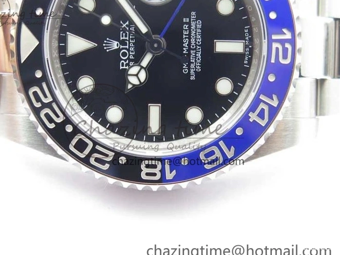 0129 GMT Master II 116710BLNR Batman Ceramic 316L Steel ROF Best Edition Black Dial on SS Bracelet A Youthful 2659